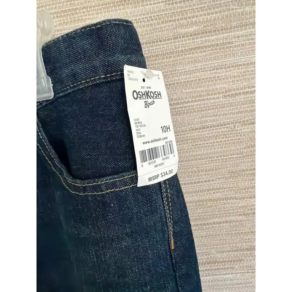 OshKosh Boys size 10 Husky Classic fit jeans NWT